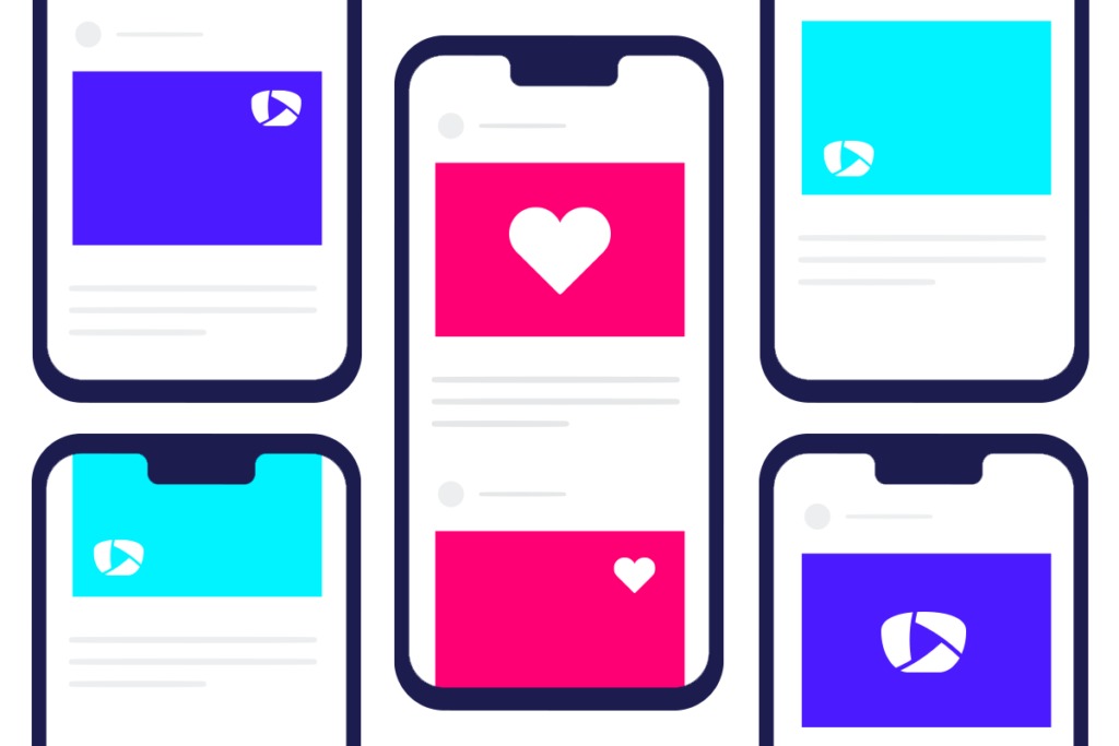 social media in a consistent pattern