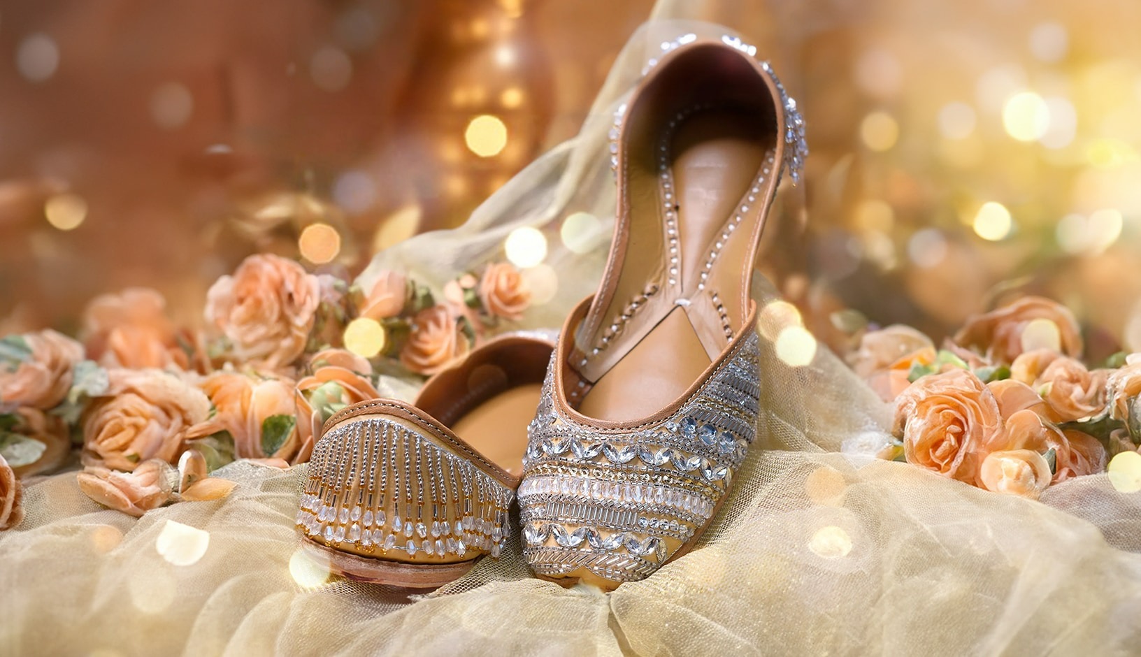 Best Ways to Blossom in a Blush Lehenga at your Wedding 5 Pair with Statement Footwear
