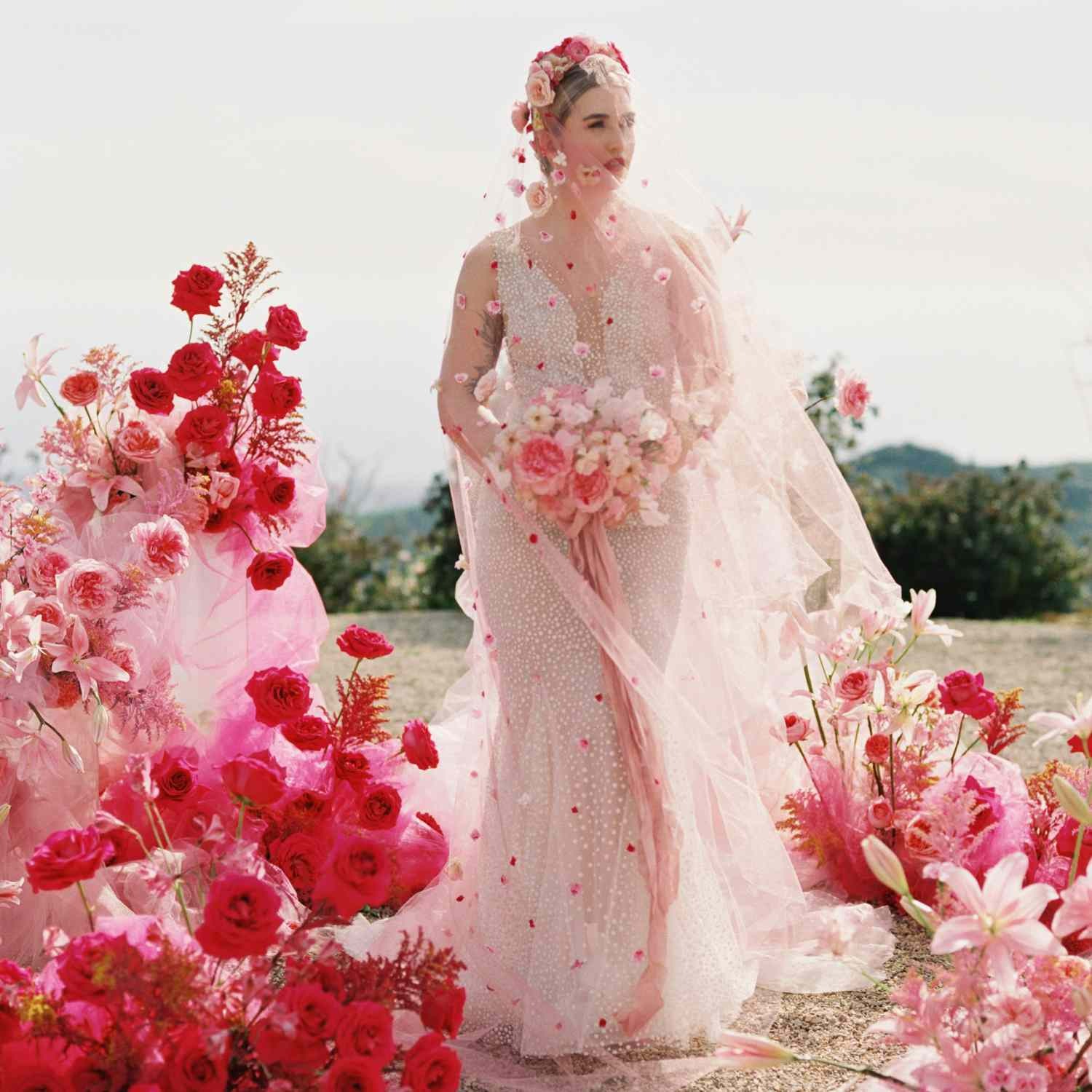 Best Ways to Blossom in a Blush Lehenga at your Wedding 3 lehenga