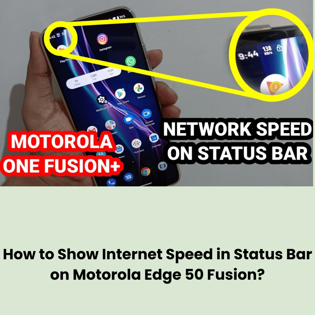 How to Show Internet Speed in Status Bar on Motorola