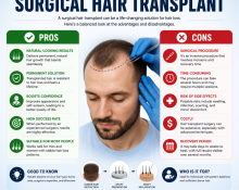 Pros and Cons of a Surgical Hair Transplant